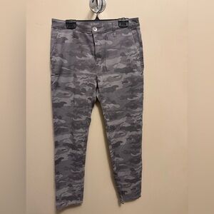 AG Adriano Goldschmied Gray Camouflage Chinos